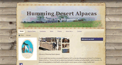 Desktop Screenshot of hummingdesertalpacas.com