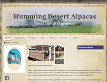 Tablet Screenshot of hummingdesertalpacas.com